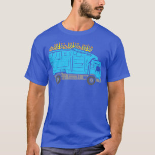 Kids Garbage Truck Chanukah Pyjamas Toddler Boys H T-Shirt