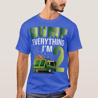 Kids Garbage Truck Dump Everything I'm 2 Garbage T T-Shirt
