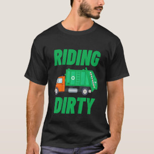 Kids Garbage Truck Garbage Day  Toddler Riding Dir T-Shirt