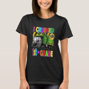 Kids Garbage Truck I Crushed 2nd Grade Kids Gradu T-Shirt