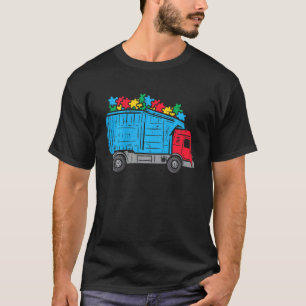 Kids Garbage Truck Pieces Cute Autism Awareness To T-Shirt
