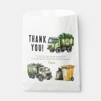 Kids Garbage Truck Themed Birthday Party Favour Bags