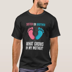 Kids Gender Reveal Party for Gender Reveal Sibling T-Shirt