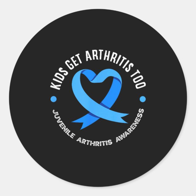 Kids Get Arthritis Too Juvenile Arthritis Awarenes Classic Round Sticker (Front)