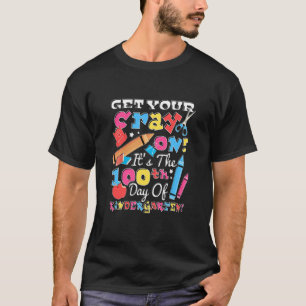 Kids Get Your Cray On It's The 100th Day Of Kinder T-Shirt