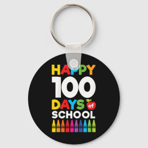 Kids Get Your Crayon Boys Girls Kids 100 Days Of S Key Ring