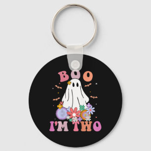 Kids Ghost Boo I'm Two Yr 2nd Birthday Kids Hallow Key Ring