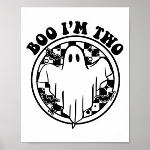 Kids Ghost Boo I'm Two Yr 2nd Birthday Kids Hallow Poster
