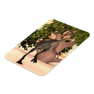 Kids Gigantoraptor Dinosaur Adventure Art Magnet