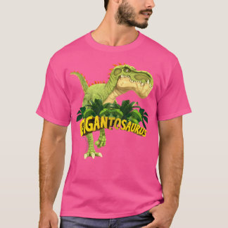 Kids Gigantosaurus The Biggest Dinosaur-Colourful  T-Shirt