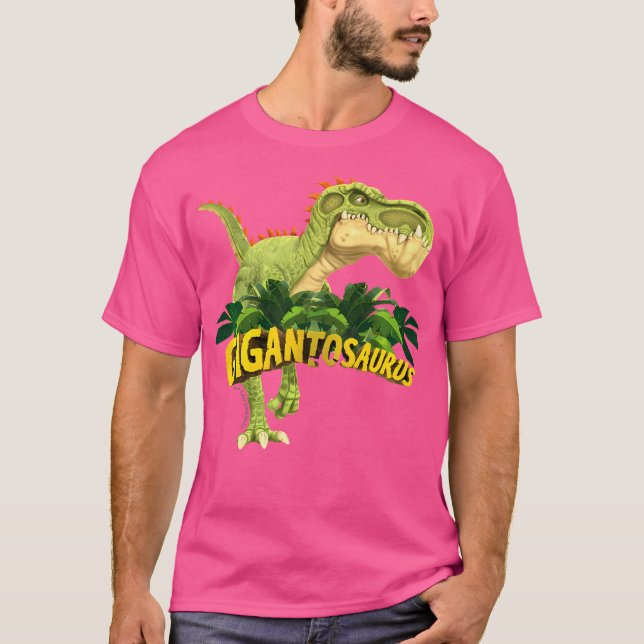 Kids Gigantosaurus The Biggest Dinosaur-Colourful  T-Shirt (Front)