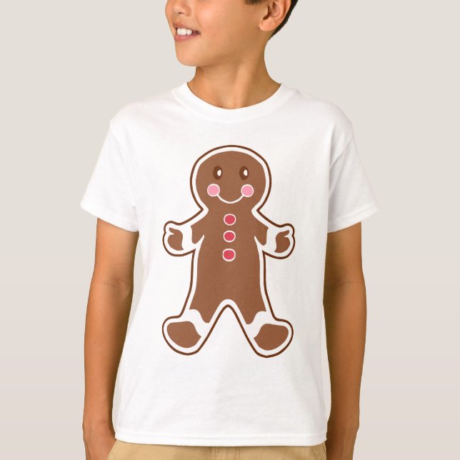 Kid's Gingerbread Boy T-Shirt (Front)