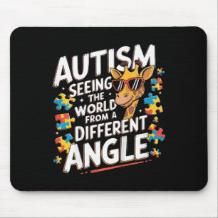Kids Giraffe Autism Seeing World Different Angle A Mouse Mat