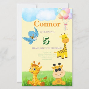 Kids giraffe theme birthday