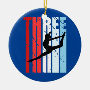 Kids Girls Dance 3rd Birthday For Dancer Dancing Ceramic Tree Decoration