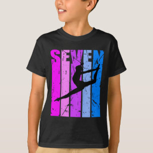 Kids Girls Gymnastics 7th Birthday Dance Dancing G T-Shirt