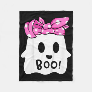 Kids Girls Toddler Happy Halloween Ghost With Ndan Fleece Blanket