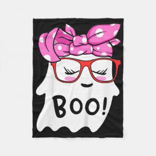 Kids Girls Toddler Happy Halloween Ghost With Ndan Fleece Blanket