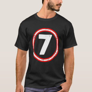 Kids Girls Turning Circle 7th Birthday T-Shirt