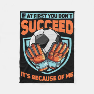 Kids Goalkeeper Goal Soccer Goalie Defender Goalte Fleece Blanket