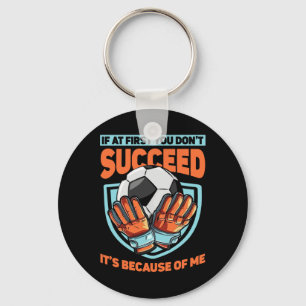 Kids Goalkeeper Goal Soccer Goalie Defender Goalte Key Ring