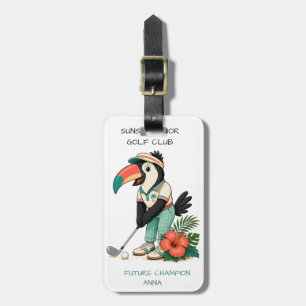 Kids Golf Bag Tag - Retro Toucan Junior Golf