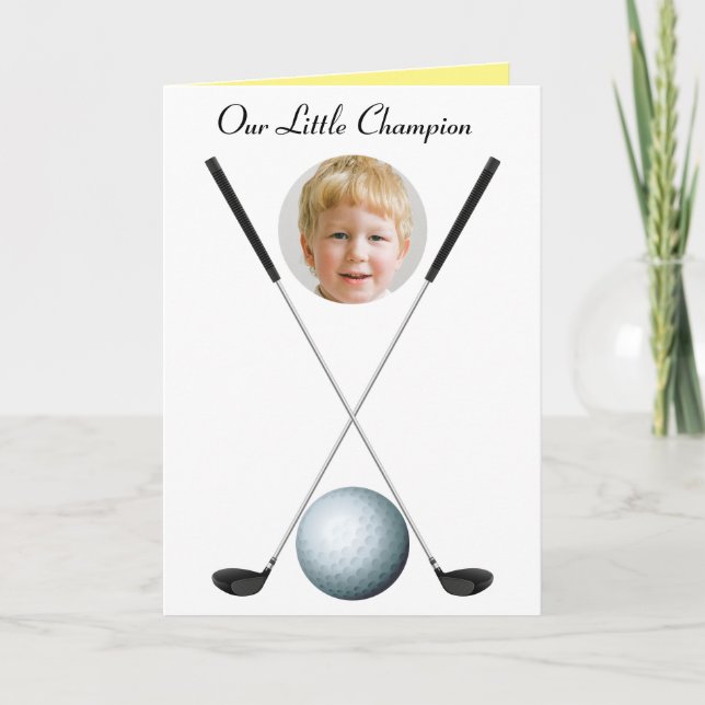 Kids Golf Birthday Photo Template Epic Fun (Front)