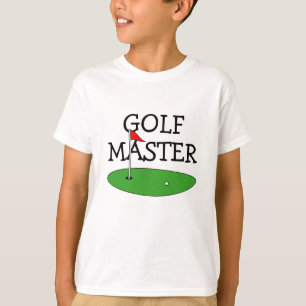 Kid's golf clothing. Cute sport shirt for children