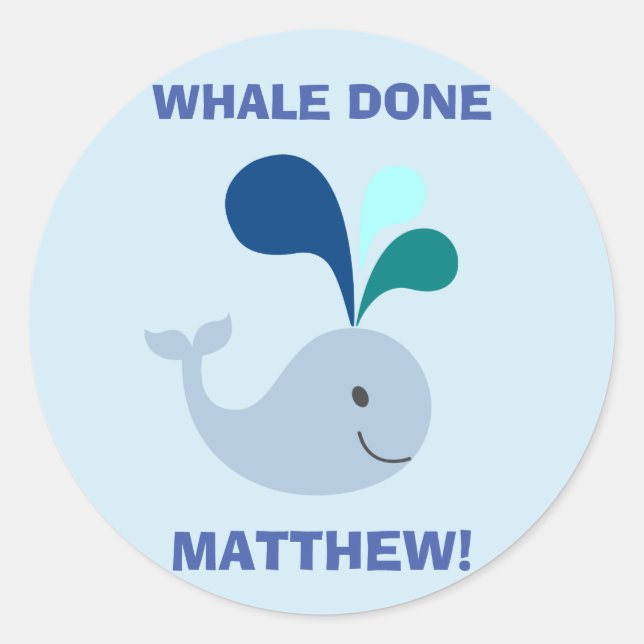 Kids Good Job Encouragement Reward Cute Fun Classic Round Sticker (Front)