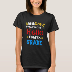 Kids Goodbye Hello 4th Fourth Grade Back To School T-Shirt