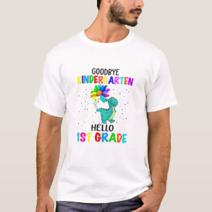 Kids Goodbye Kindergarten Hello 1St Grade Graduati T-Shirt