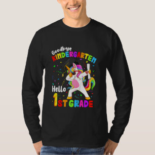 Kids Goodbye Kindergarten Hello 1st Grade Unicorn T-Shirt