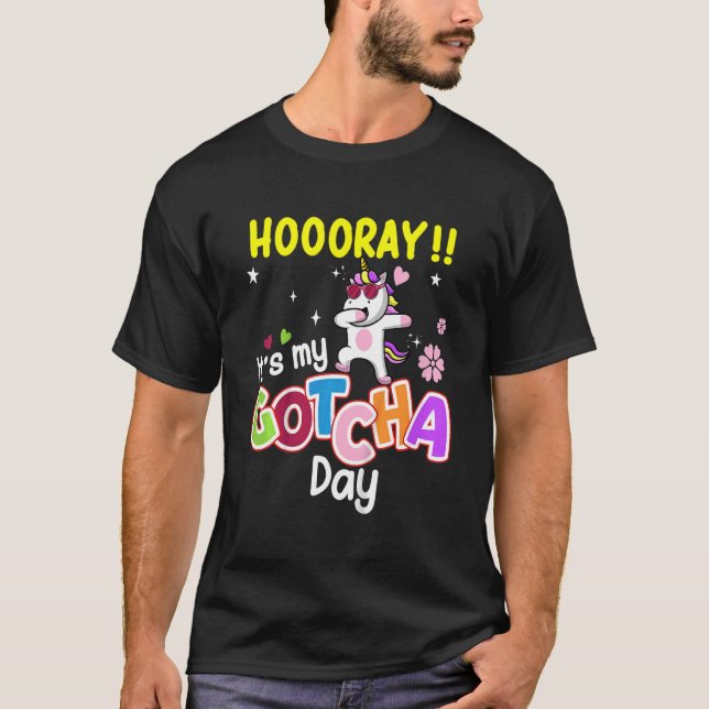 Kids Gotcha Day Kids Cute Adoption Day Adoptive Ch T-Shirt (Front)