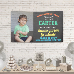 Kids Graduation Kindergarten Preschool Photo Cute Banner