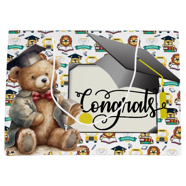 Kids Graduation  Large Gift Bag (Front)