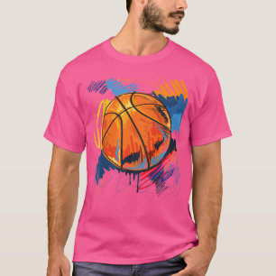 Kids Graffiti Art Basketball School Summer Camp Gi T-Shirt
