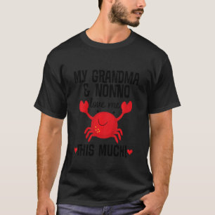 Kids Grandma and Nonno Love Me Grandchild Crab T-Shirt