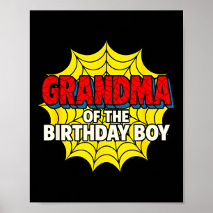 Kids Grandma Of The Birthday Boy Sder Theme Party  Poster