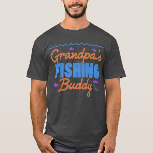 Kids Grandpa's Fishing Buddy T Kids Fishing Boys T-Shirt