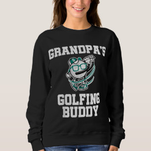 Kids Grandpa's Golfing Buddy Golf Buddy Sweatshirt