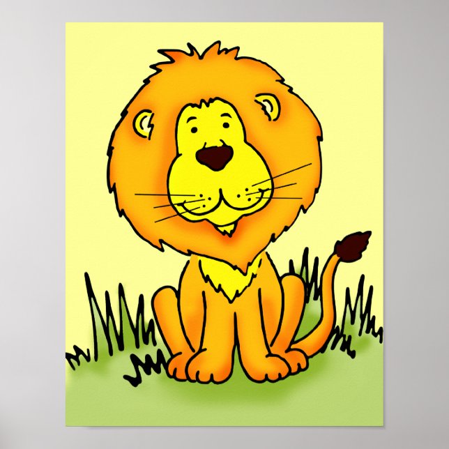 Kids graphic lion poster (Front)