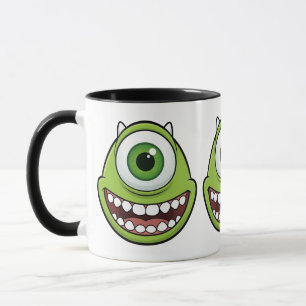 Kids Green One-Eyed Monster Cute Funny Mug