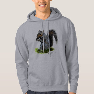 Kids Grey Squirrel Hoodie