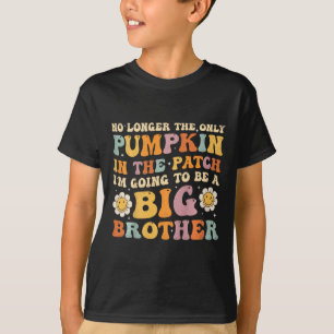 Kids Groovy Big Brother Fall Pregnancy Announcemen T-Shirt