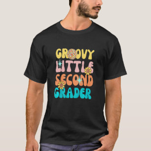 Kids Groovy Little Second Grader Back To School 2n T-Shirt