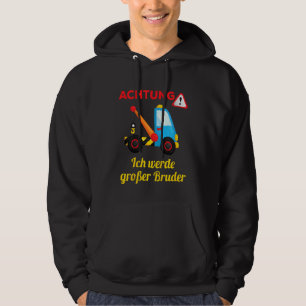Kids Grosser Bruder Crane Car Ich Werde Große Brud Hoodie