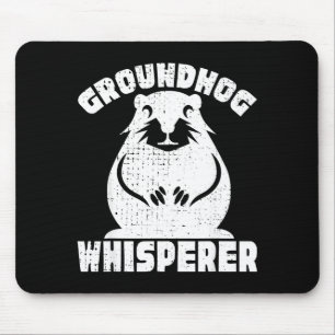 Kids Groundhog Day Boy Girl Cute Marmota Woodchuck Mouse Mat