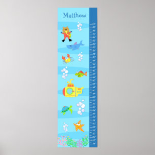 Kids Growth Chart - In the Sea
