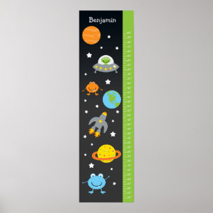 Kids Growth Chart - Outer Space