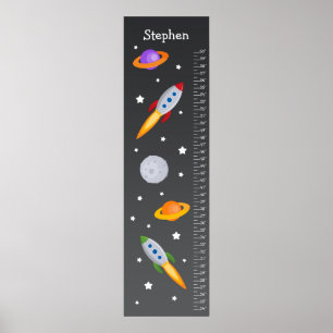 Kids Growth Chart - Rocket Ship